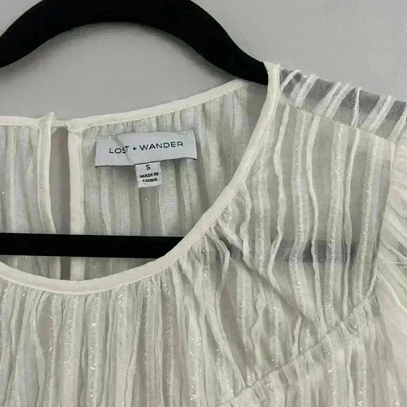 Lost + Wander enchanted glow top white - Picture 9 of 10